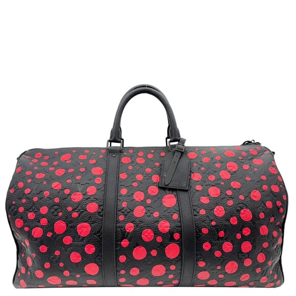 Louis Vuitton x Yayoi Kusama Keepall50 Bandouliere Taurillon Monogram Travel Bag - Picture 1 of 16